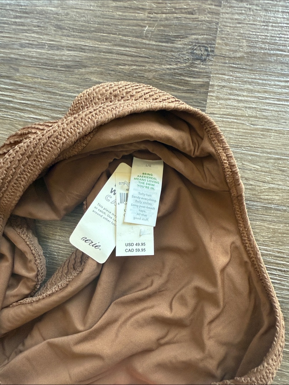 Aerie Crinkle Birthday Scoop Cheekiest One Piece Swimsuit - Picture 4 of 5